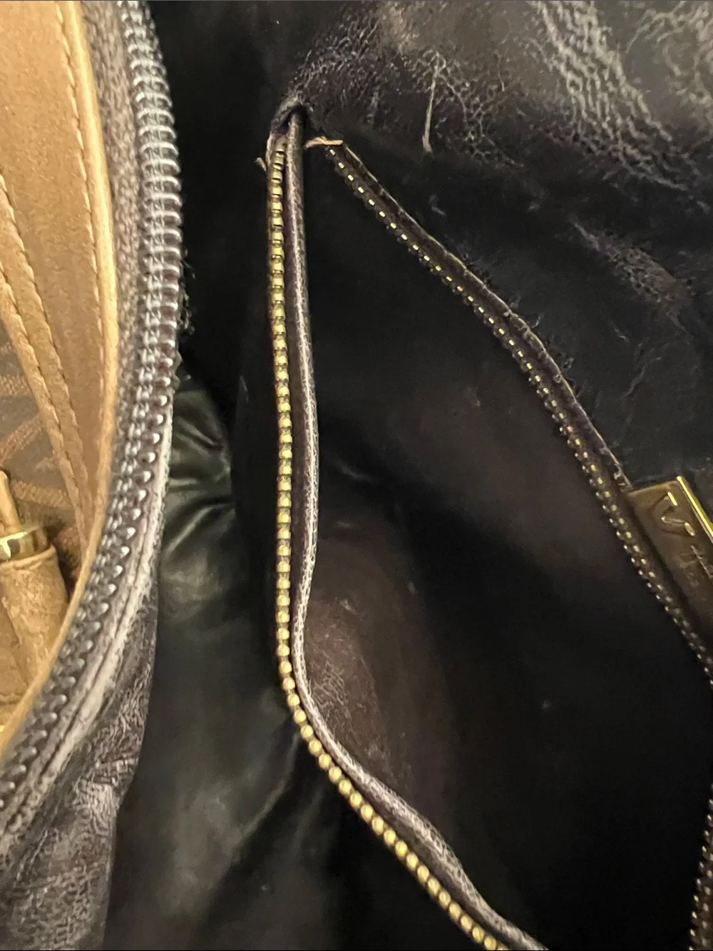 Valentino Brown Monogram Signature Satchel - Picture 8 of 11